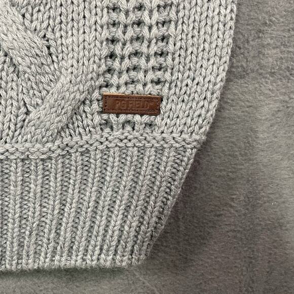 PG Field Sweater Gray Mens XL Knit Cable Crewneck Cotton Outdoor Casual - Picture 3 of 9